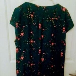 Halogen Teal Floral Dress